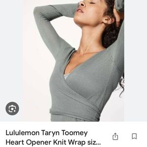Lululemon Cashmere Wrap Sweater Size 6
